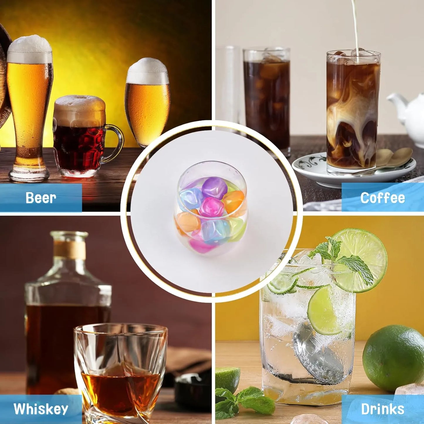 Reusable Ice Cubes – Long-Lasting Drink Chillers