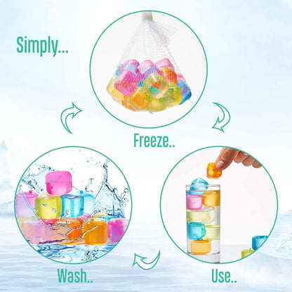 Reusable Ice Cubes – Long-Lasting Drink Chillers