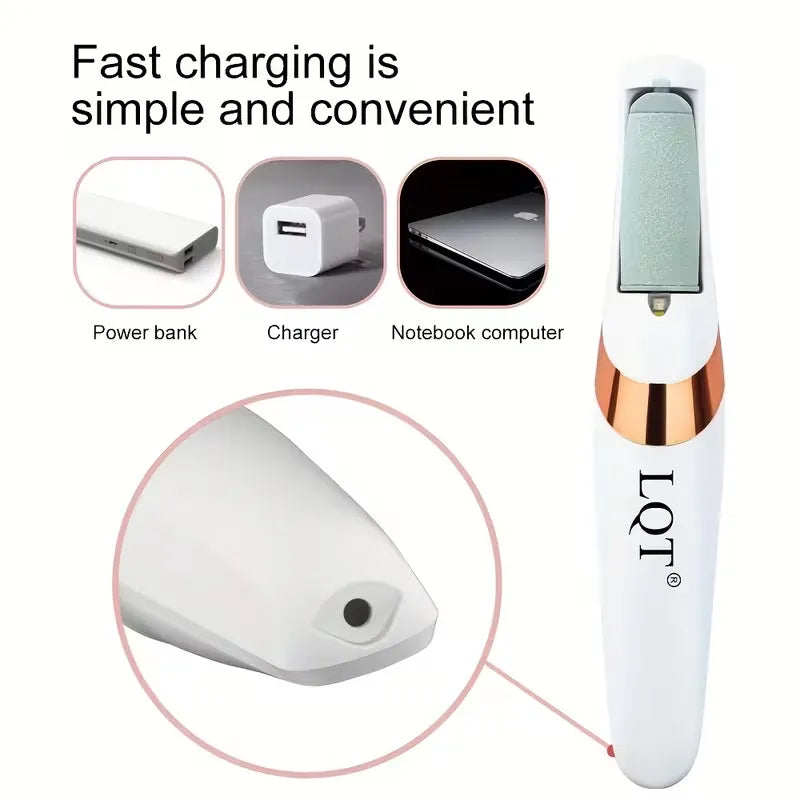 LQT Electric Callus Remover – Rechargeable Foot File Tool