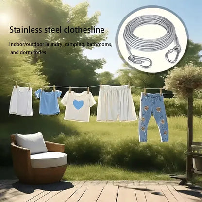 Multi-Purpose Steel Rope for Clothes & Outdoor Use