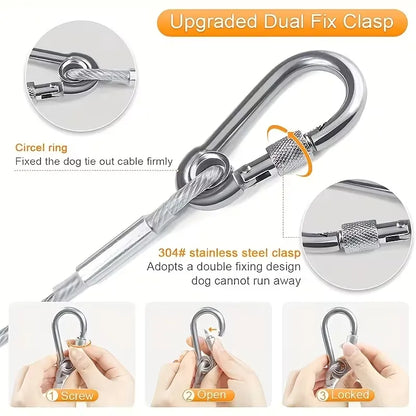 Multi-Purpose Steel Rope for Clothes & Outdoor Use