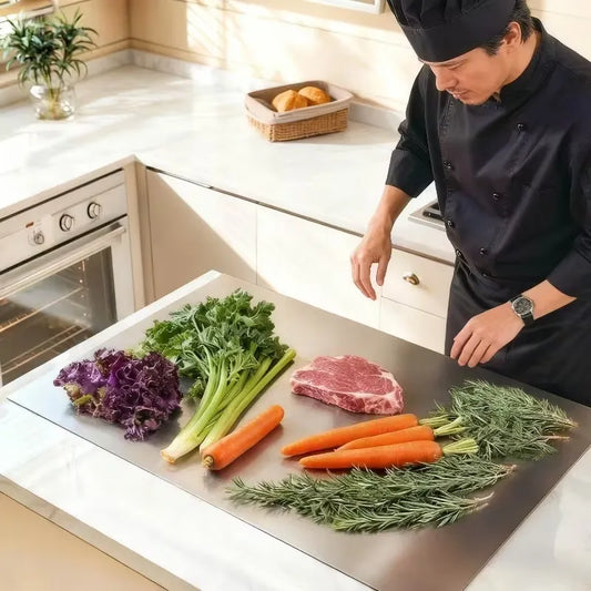 Premium Stainless Steel Kitchen Cutting Board