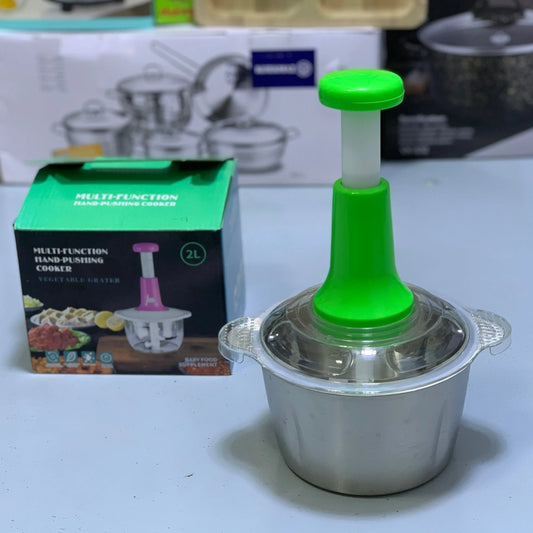 Stainless Steel Hand Push Food Chopper