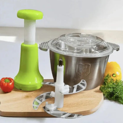 Stainless Steel Hand Push Food Chopper