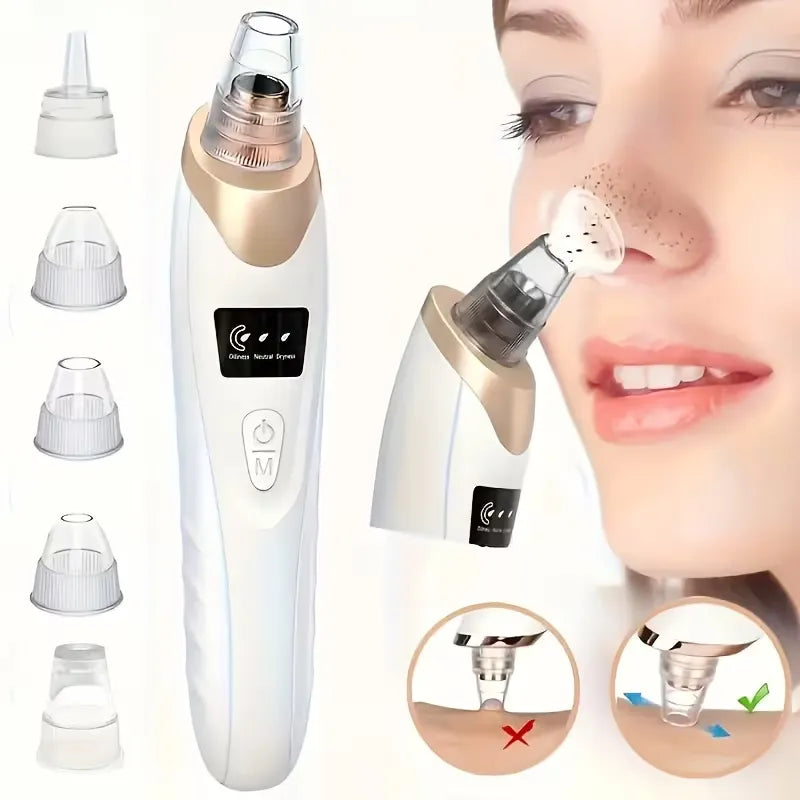 USB Rechargeable Blackhead Remover with 4 Modes
