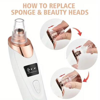 USB Rechargeable Blackhead Remover with 4 Modes