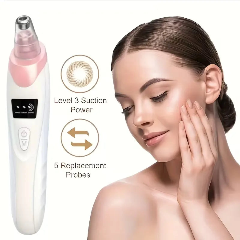 USB Rechargeable Blackhead Remover with 4 Modes